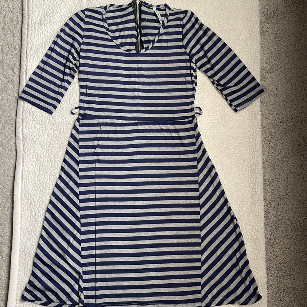 Mi Manahi Midi Striped Dress